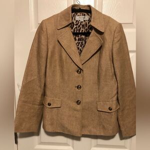TAHARI BY ARTHUR S LEVINE CASUAL LINED BLAZER SIZE 8
